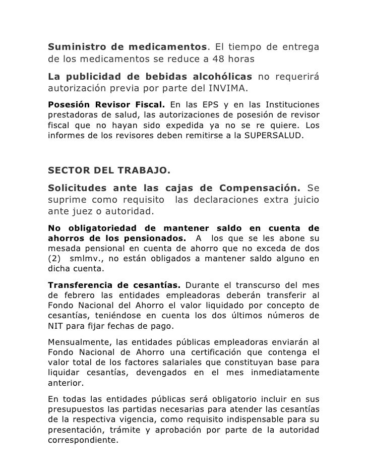 ley antitramites salud